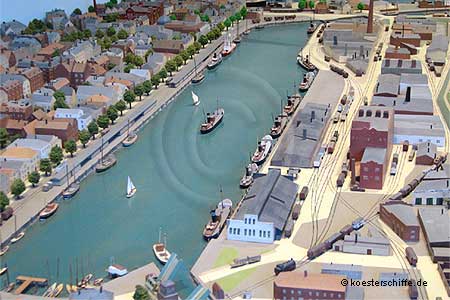 K&ouml;ster-Modell Fischereihafen Weserm&uuml;nde/Geestem&uuml;nde - Alte Hafen/Bremerhavener Fischereihafen  (Foto1)