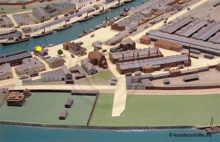 K&ouml;ster-Modell Fischereihafen Weserm&uuml;nde/Geestem&uuml;nde - Fischereihafen-Restaurant "Hollmeyer"  (Foto1)