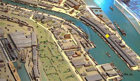 K&ouml;ster-Modell Fischereihafen Weserm&uuml;nde/Geestem&uuml;nde - Halle I (Foto1)