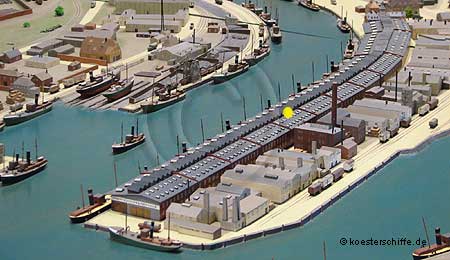 K&ouml;ster-Modell Fischereihafen Weserm&uuml;nde/Geestem&uuml;nde - Halle I (Foto2)