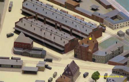 K&ouml;ster-Modell Fischereihafen Weserm&uuml;nde/Geestem&uuml;nde - Seemannsheim (Foto1)