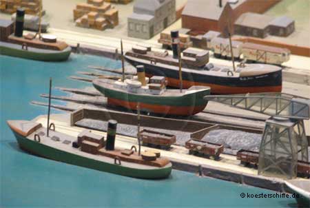 K&ouml;ster-Modell Fischereihafen Weserm&uuml;nde/Geestem&uuml;nde - Slipanlage der Schiffbau-Gesellschaft "Unterweser" AG (Foto1)
